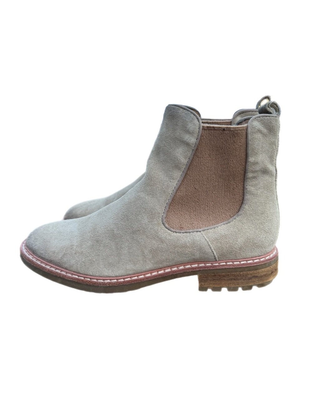 Sofft Leah Women's Chelsea Boot Comfort Waterproof AquaSofft Greige Suede 9M